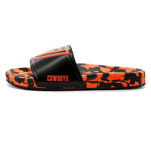 NWT mens size 10 or 11 hype OSU cowboys Oklahoma state slides NCAA